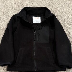 Jumping Beans Black Zip-Up Fleece